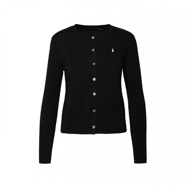 ◆당일◆25FW 포니 자수 클래식 가디건 블랙 211891672 006
