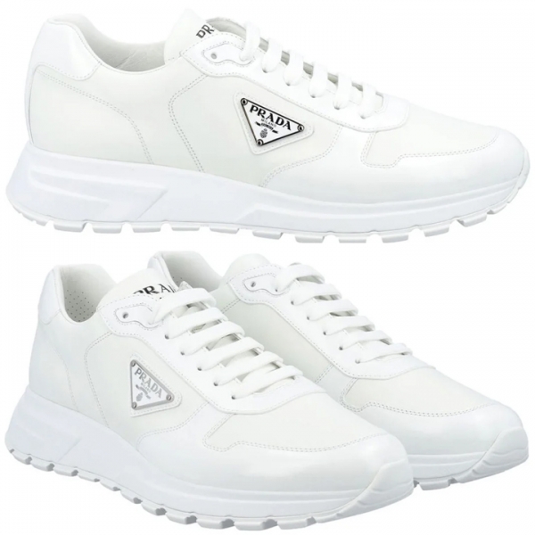 ◆당일◆24FW 삼각로고 스파졸라토 스니커즈 화이트 2EE369 3LKI F0009