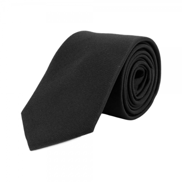 26SS 레터링 로고 실크 넥타이 블랙 61C1047B6035 988