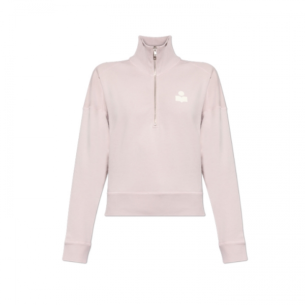 ◆당일◆26SS 로스 ROSS 하프 집업 맨투맨 라이트핑크/에쿠르 SW0093FA C3M07E LKEC