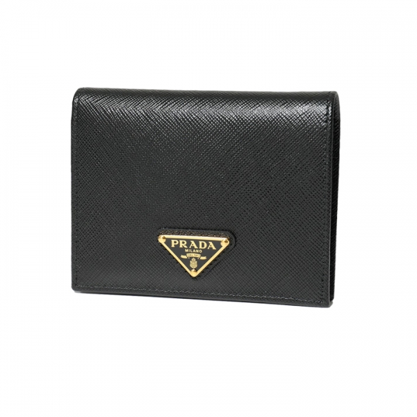 ◆당일◆26SS 사피아노 삼각로고 코인 반지갑 블랙 1MV204 QHH F0002