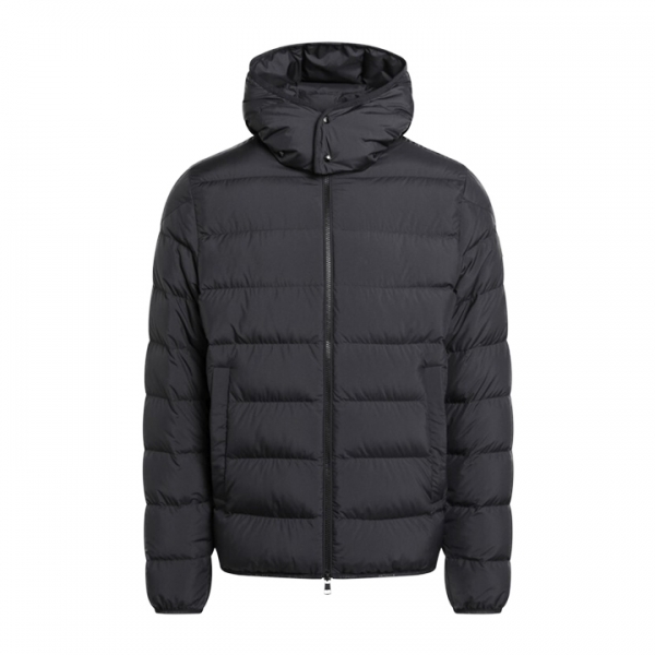 ◆당일◆25FW 몬트브로크 MONTBROCQ 로고 패치 후드 패딩 자켓 블랙 1A002 24 597YW 999