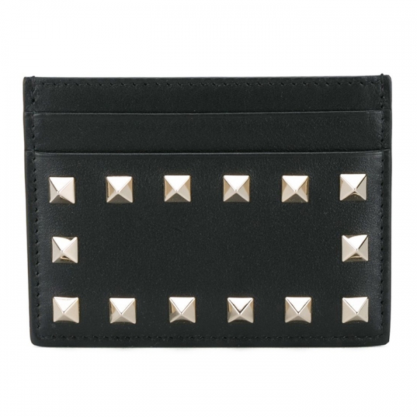 ◆12주년◆락스터드 카드 지갑 블랙 WW2P0486 BOL 0NO