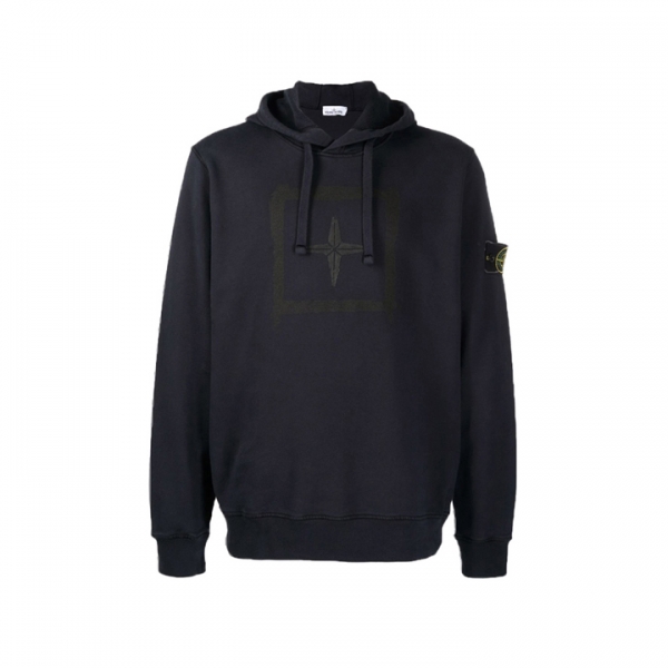 ◆15주년◆와펜 패치 스텐실 로고 프린팅 후드티 네이비 741565894 V0020