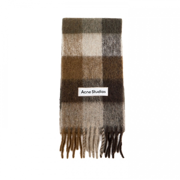 ◆당일◆25FW 시그니처 로고 패치 체크 머플러 멀티 CA0084 DTJ