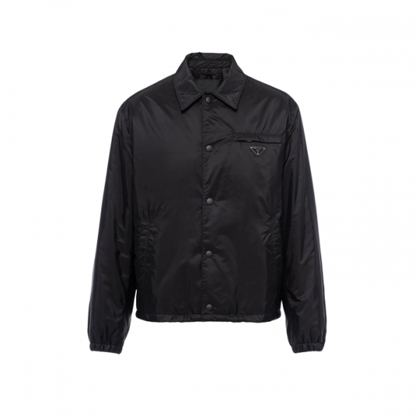 ◆당일◆25FW 삼각로고 리나일론 셔츠 자켓 블랙 SGB737 1WQ9 F0002