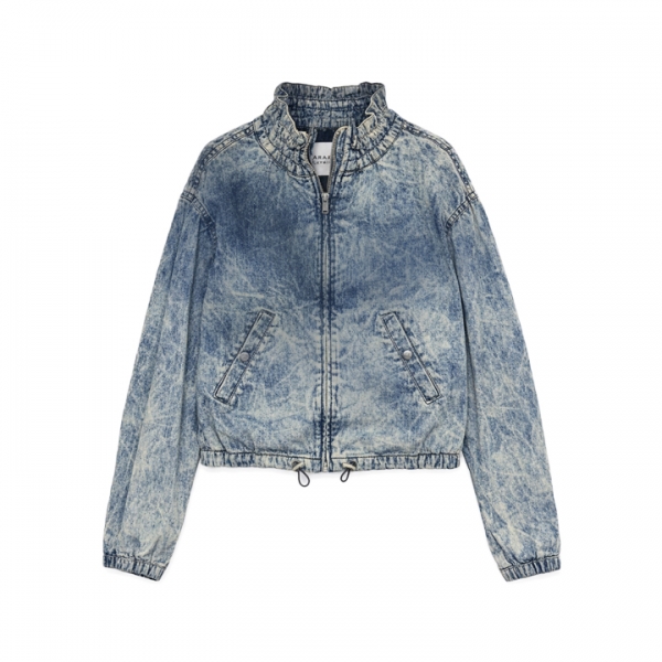 ◆당일◆26SS 플룸 PLUME 샹브레 크롭 자켓 블루 VE0372FD D1H04E 30BU