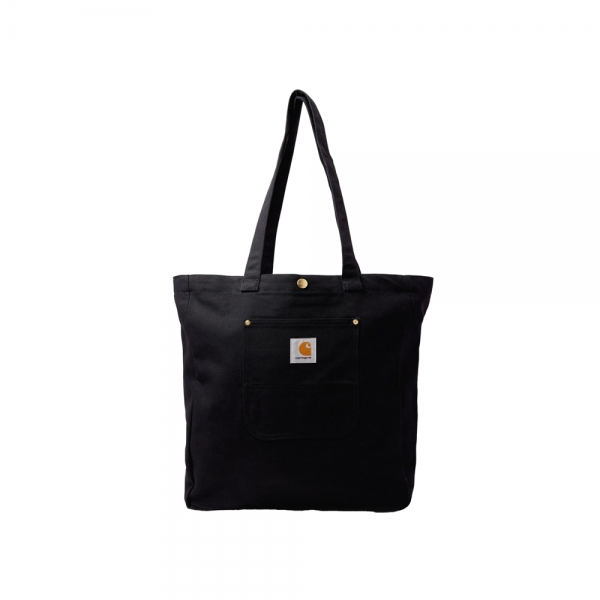 26SS 로고 패치 베이 토트백 블랙 I036333 8901