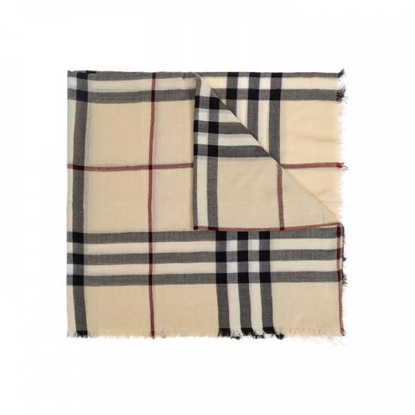 ◆당일◆26SS 자이언트 체크 스카프머플러 스톤 8090720