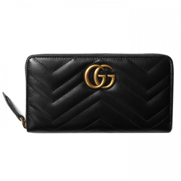 ◆당일◆25SS GG 마몬트 마틀라세 장지갑 블랙 443123 DTD1T 1000