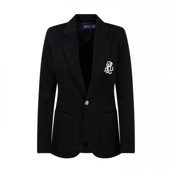 ◆당일◆26SS 로고 자수 금장 버튼 블레이저 자켓 블랙 211795348 001