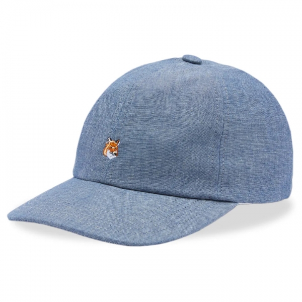 ◆당일◆22FW 스몰 폭스 헤드 자수 캡모자 인디고 JU06129WC5000 P470