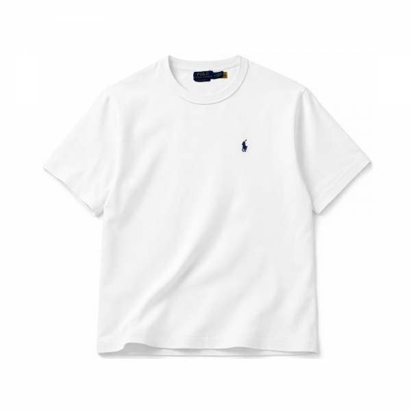 26SS 포니 로고 자수 릴렉스핏 반팔 티셔츠 화이트 710A12979 004