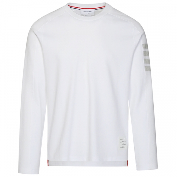 ◆당일◆25SS 사선 완장 긴팔 티셔츠 화이트 MJS245A 07323 100
