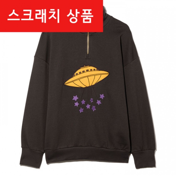 ◆스크래치◆키즈 UFO 자수 반집업 블랙 2212014 099
