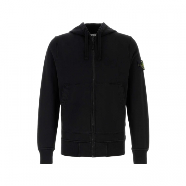 ◆당일◆26SS 와펜 패치 오가닉 코튼 후드집업 블랙 L1S15 6100061 S0051 V0029