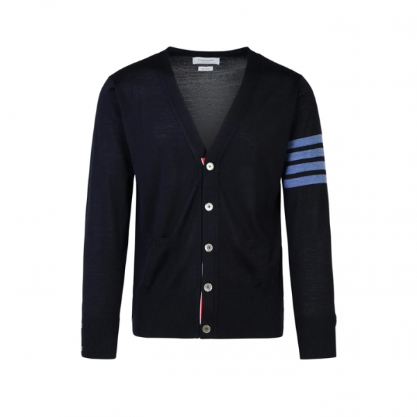 ◆당일◆26SS 사선완장 클래식 울 가디건 네이비 MKC002B Y1014 415