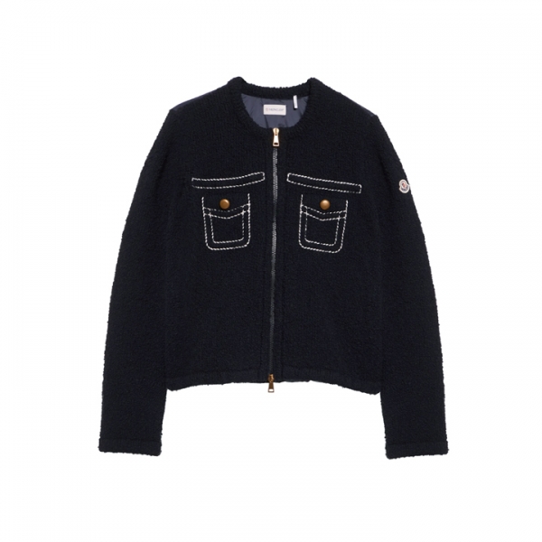 ◆당일◆25FW 로고 패치 믹스 경량 패딩자켓 네이비 9B000 05 M7104 742