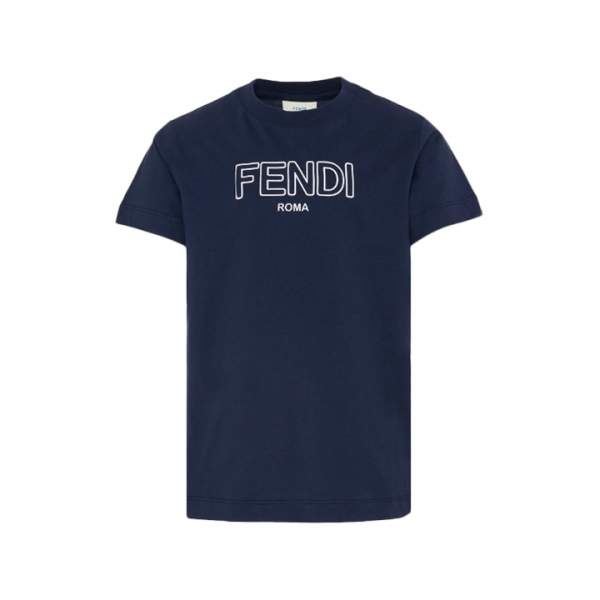 ◆키즈◆키즈 엠보 로고 반팔 티셔츠 네이비 JUI202 7AJ F0QG0