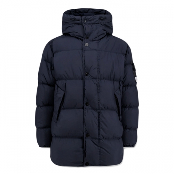 ◆당일◆25FW 와펜 가먼트다이 크링클랩스 후드 패딩자켓 네이비 K2S15 4100012 S0A23 V0020