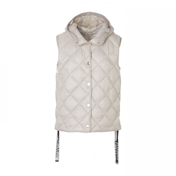 ◆당일◆25FW 트레파 TREFA 다이아몬드 퀄팅 버튼다운 패딩 조끼 밀크 2529296045 066