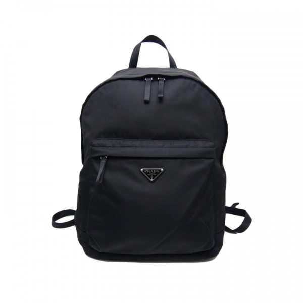 ◆당일◆25FW 삼각 로고 나일론 백팩 블랙 2VZ034 2A6D F0002