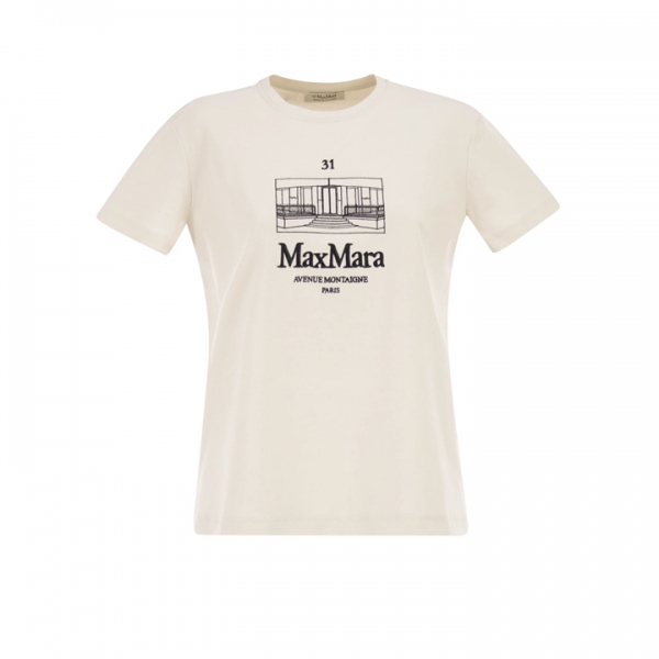 ◆당일◆26SS 벨라 SMMBELLA 로고 자수 티셔츠 화이트 2619971021 001