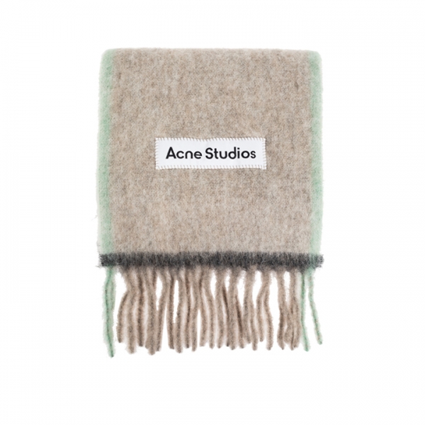 ◆당일◆25FW FN-UX 시그니처 로고 울 머플러 베이지/그레이 CA0290 ALS