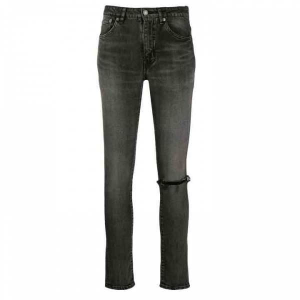 ◆당일◆25SS 미드 라이즈 스키니진 블랙 602798 YW500 1280