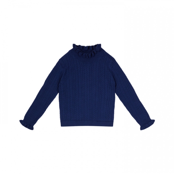 ◆키즈◆키즈 자바 커프스 니트 마린 25F_J0199 MARIN