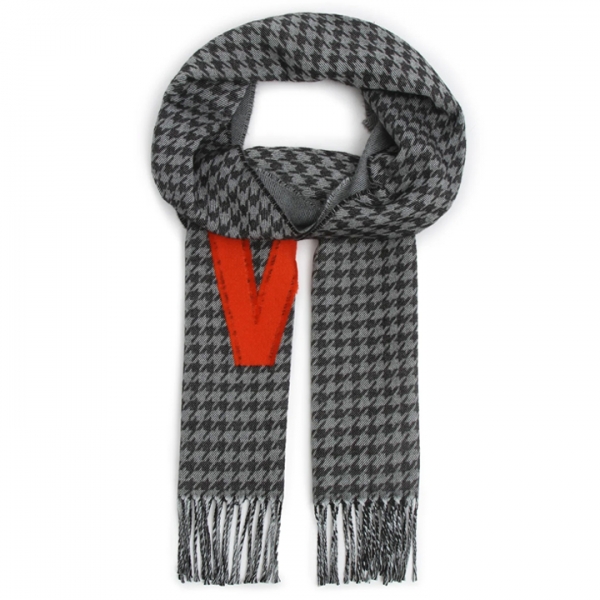 ◆당일◆23FW ERCOLE 로고 울 머플러 그레이 2355460532 001