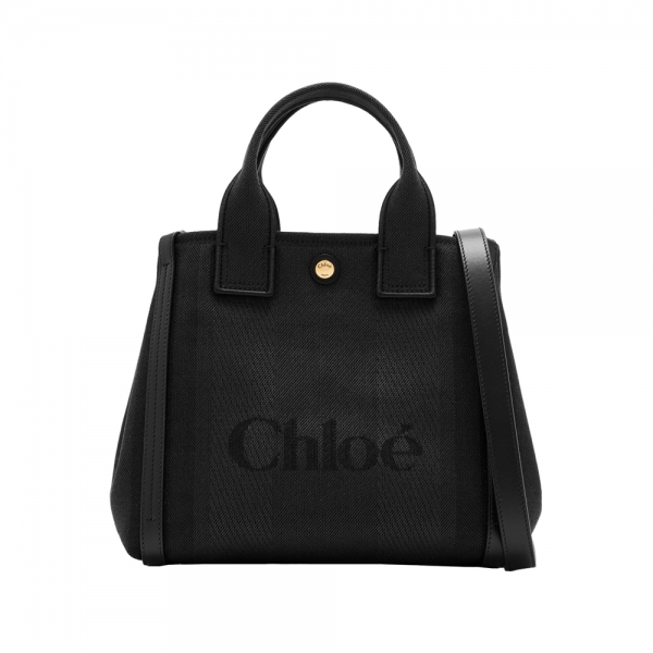 26SS 스몰 캐리 캔버스 토트백 블랙 CHC25SS911O65 001