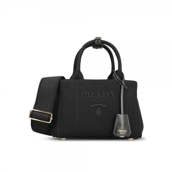 26SS 자르디니에르 코튼 캔버스 미니 숄더&토트백 블랙 1BA038 2CYA F0002