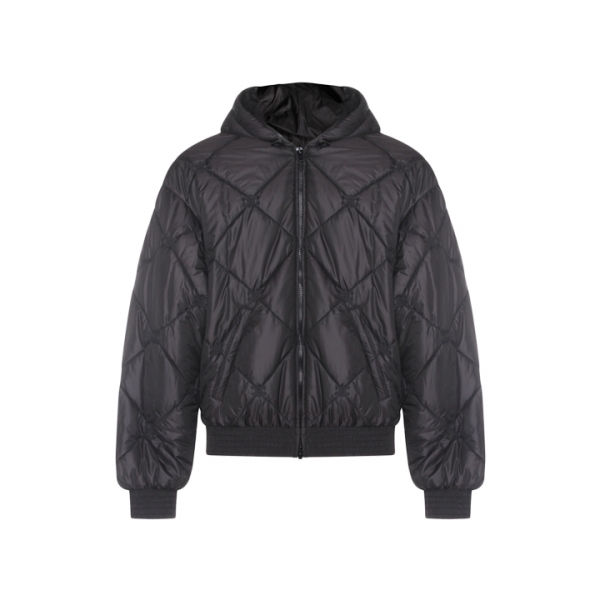 ◆당일◆26SS 트리오페 자수 퀄팅 후드 봄버자켓 블랙 RV14B1474 38NO