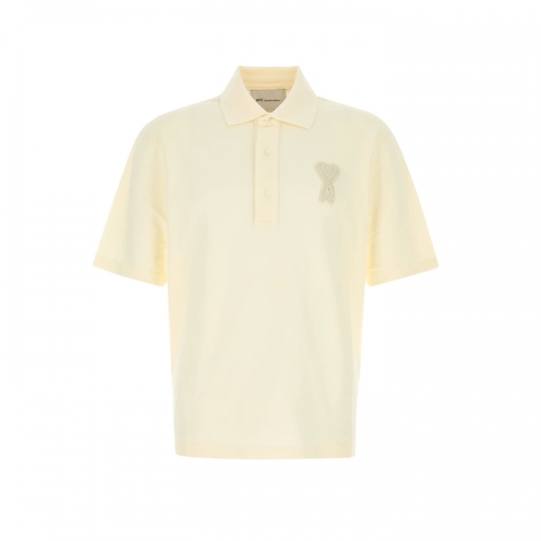 ◆당일◆26SS 하트 크로셰 패치 카라 티셔츠 크림화이트 UPL428 JE0221 136