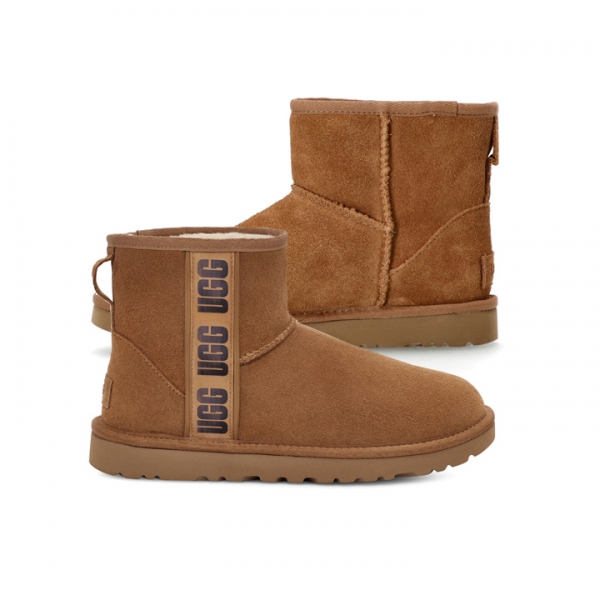 ◆당일◆25FW 클래식 미니 사이드 로고 ll 부츠 체스넛 1134962 CHE