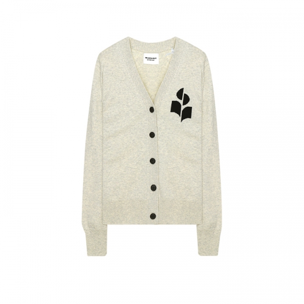 ◆당일◆25FW 노튼 NORTON 로고 가디건 라이트그레이 CA0097FA A1X05E 02LY