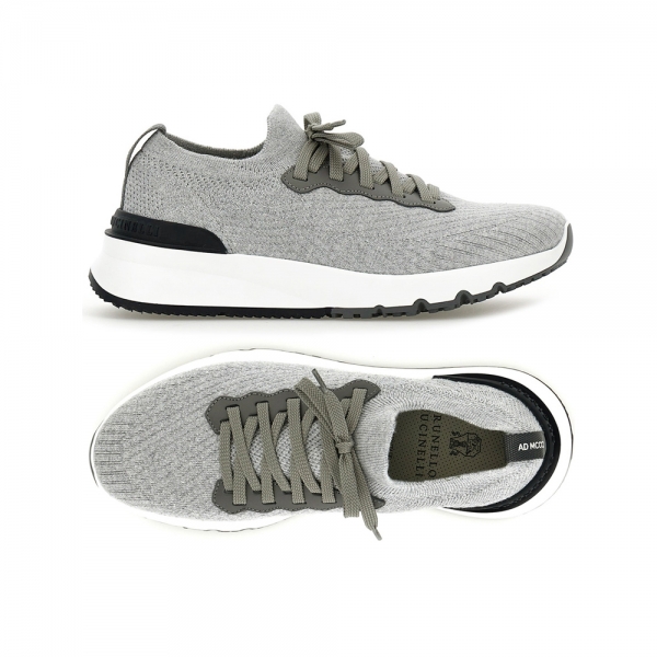 26SS 로고 탭 스니커즈 그레이 MZUPMBO252 CB308