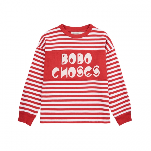 ◆키즈◆키즈 스트라이프 티셔츠 레드 B225AC135 611