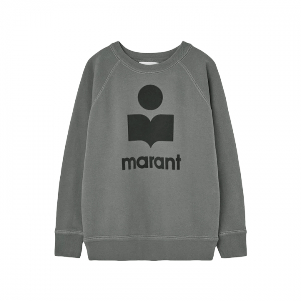 ◆당일◆26SS 밀리니 MILLYNY 벨벳 로고 맨투맨 슬레이트 SW0160FA A1M07E 02SE