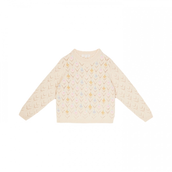 ◆키즈◆키즈 쟈델리 플로럴 니트 크림 25F_J0134 CREAM