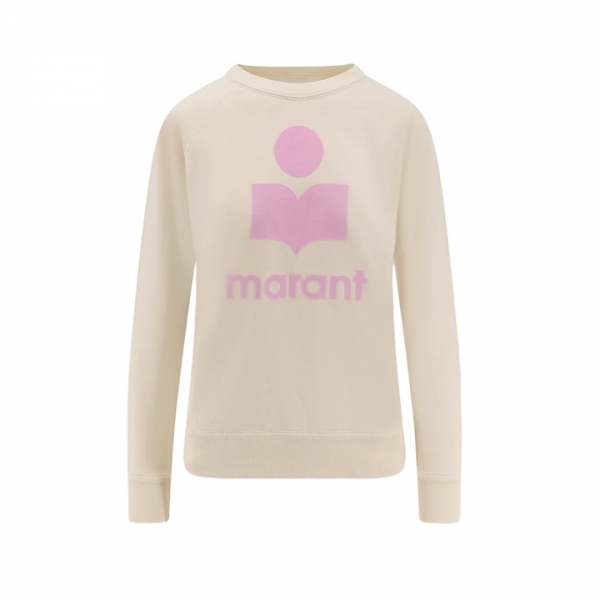 ◆당일◆26SS 밀리니 MILLYNY 벨벳 로고 맨투맨 에쿠르/핑크 SW0160FA D1M04E ECPK