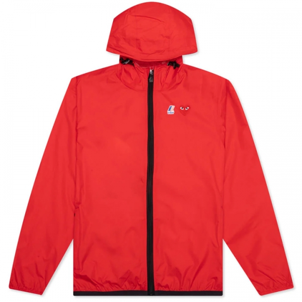 ◆당일◆25SS X K-WAY 레드 와펜 바람막이 자켓 레드 AZ-J501-051-2