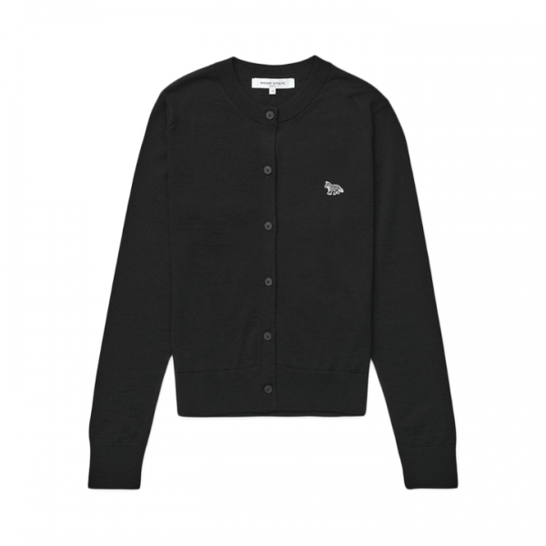 ◆당일◆25FW 여성 베이비 폭스 패치 가디건 블랙 MW00507KT1036 P199