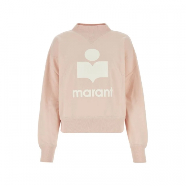 ◆당일◆26SS 모비 MOBY 벨벳 로고 맨투맨 페일로즈 SW0003FA A1M07E PREU