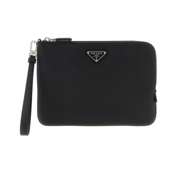 ◆당일◆26SS 삼각로고 사피아노 클러치백 블랙 2NH024 PN9 F0002