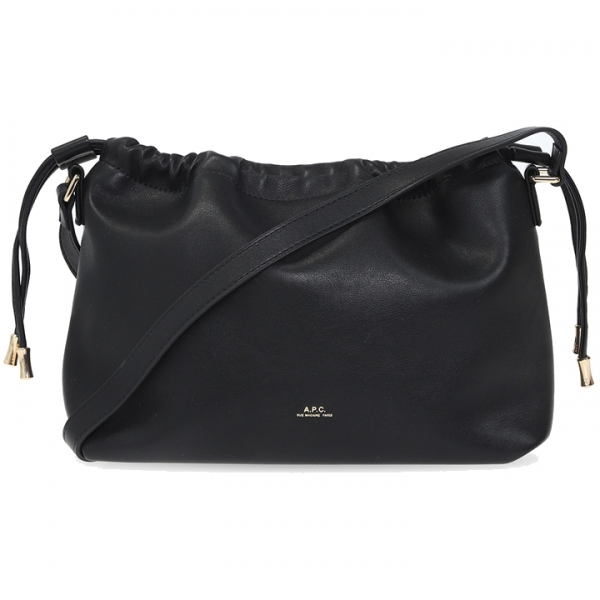 ◆당일◆25FW 니논 NINON 드로스트링 크로스백 블랙 PUAAT F61583 LZZ