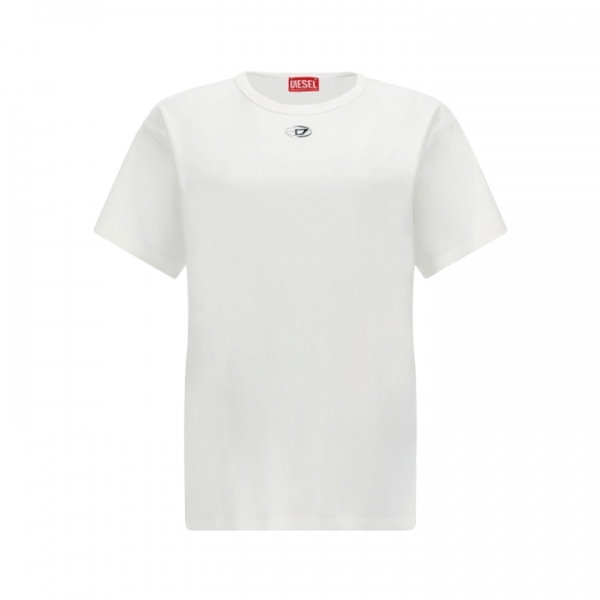 26SS NORMY-OD 스몰 메탈릭 로고 티셔츠 화이트 A20399 0JMBB 141