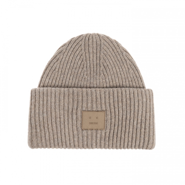 ◆당일◆26SS 라지 페이스 패치 울 비니 그레이지멜란지 C40448 DRN