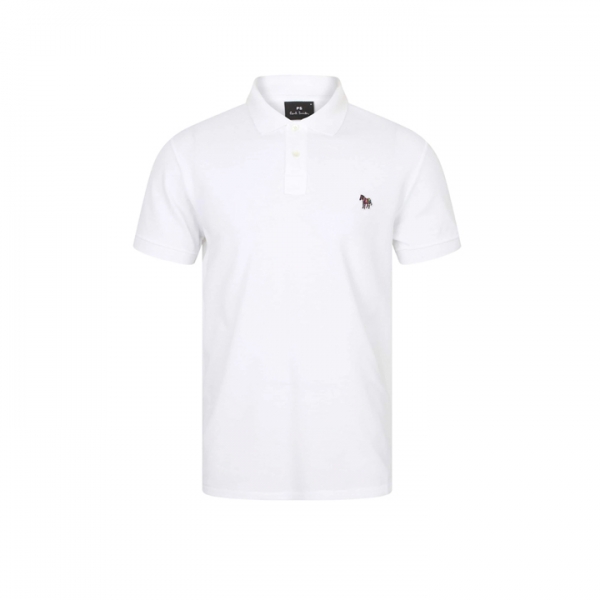 ◆당일◆25FW 지브라 패치 폴로 티셔츠 화이트 M2R 183K KZEBRA 01